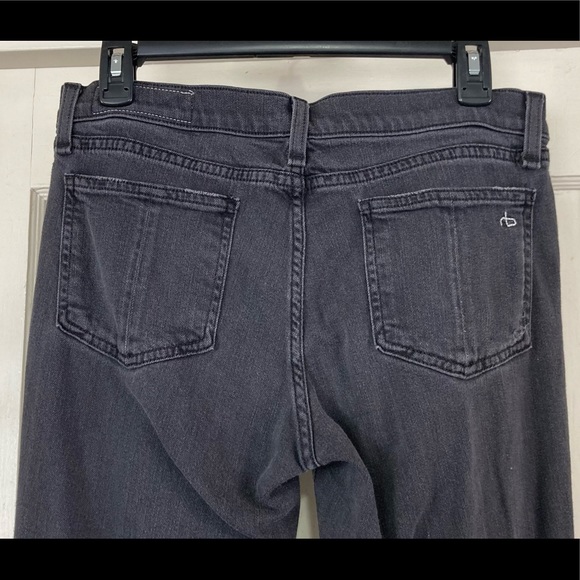 rag & bone The Skinny in Soft Rock With Holes Black Zipper/Button Size 29 - Picture 5 of 15